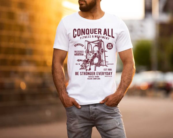 Conquer all T-Shirt für Herren