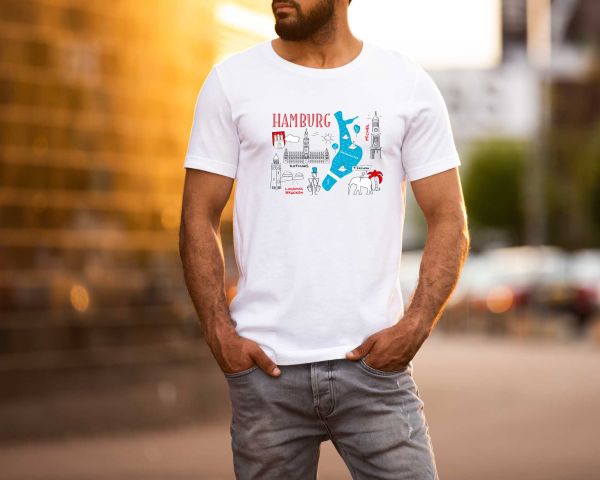 Hamburg divers T-Shirt für Herren