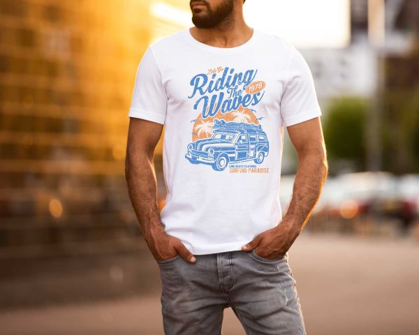 Riding the Waves T-Shirt für Herren