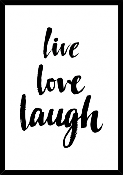 Poster LIVE LOVE LAUGH